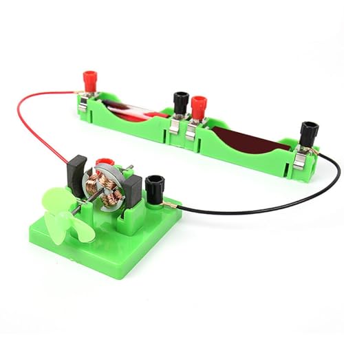 Motor electromagnético de CC con ventilador para experimentos de electromagnetismo 3