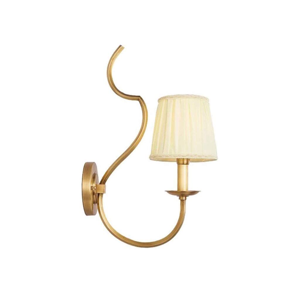 VDOQTLJT Wall Lamp Lights Full Copper European Villa Balcony Courtyard Aisle Corridor Cafe for House Bar Restaurants