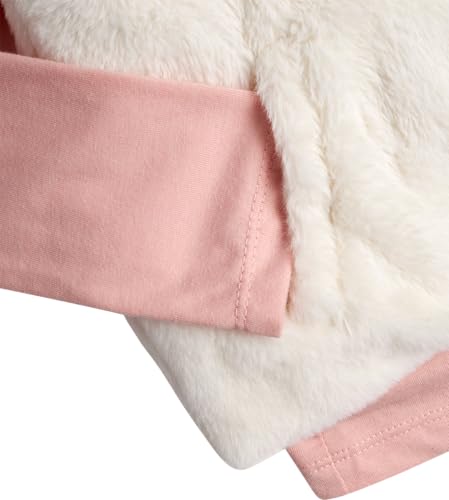 Image of DKNY Girls' Vest Set - 3 Piece Button Down Quilted Puffer Vest Long Sleeve Shirt and Flare Leggings Set (Sizes: 2T-6X)