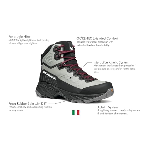 Chaussures de randonnée Scarpa en taille 39.5 couleur jade et marron