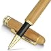 BEILUNER Luxury Bamboo Wooden Ballpoint Pen Writing Set - Elegant Fancy Nice Gift Pen Set for Signature Executive Business Office Supplies - Gift Boxed with Extra Refills (Black)