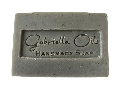 Peppermint & Pumice exfoliating charcoal soap. Handmade.