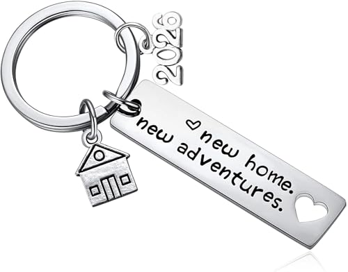 Kvekstio New Home Keychain 2026 Housewarming Gift for New Homeowner