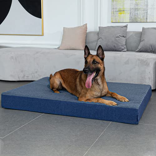 KULME Large Dog Bed for Large Dog, Cat Bed, Washable & Waterproof Cover, Anti Slip, Gel Memory Foam Dog Bed Mat, Dog… - Image 7