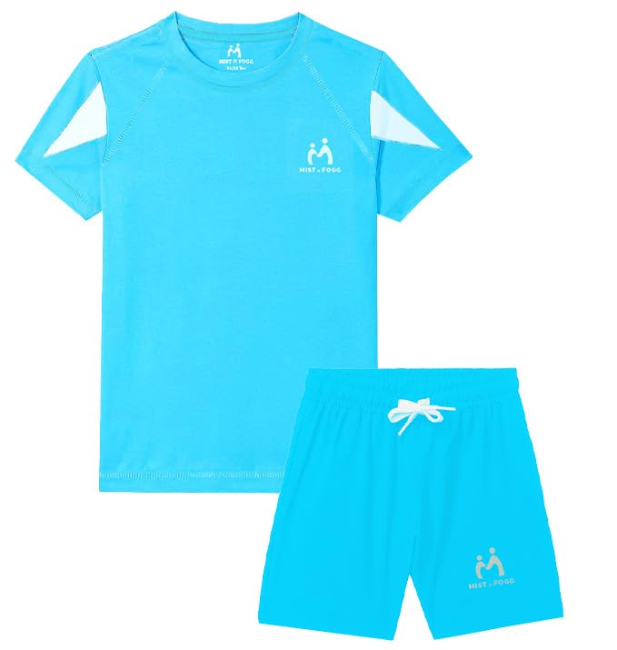 Image of MIST N FOGG Boys and Girls Sports T-Shirts and Short Set