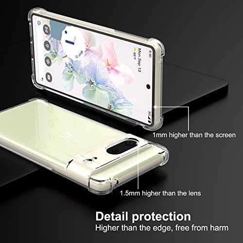 Image of for Back Case Cover Bumper Flexible Silicone Transparent Back Cover for Google Pixel 7 - Transparent