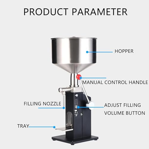 Riempitrice manuale per liquidi, pompa a siringa da 10-100 ml per fiale e bottiglie, ugello antigoccia in acciaio inossidabile, ideale per laboratorio, birra fatta in casa, cosmetici, profumi, olio