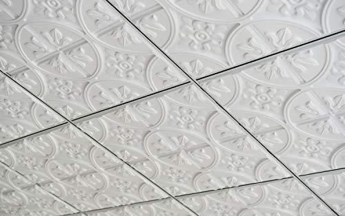Art3D Drop Ceiling Tiles 2X2, Glue-Up Ceiling Panel, Fancy Classic Style In White #TOP2