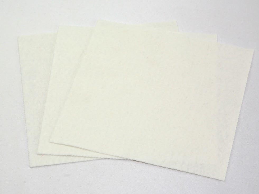 Minerva 9" Acrylic Felt Fabric Sheets (Value Pack) for Toymaking, Homecrafts, Handicrafts & DIY White - per Pack of 50