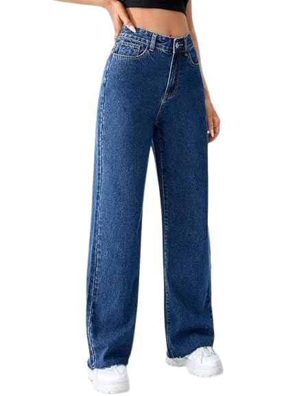 Image of Women's Denim Straight Fit Boyfriend Jeans