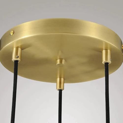 Ringrain 3-Pack Raindrop Pendant Light, Gold Kitchen Island Hanging Light Fixtures, Modern Art Raindrop Clear Solid Glass Chandelier For Dining Room For Porch, Corridor, Living Room #TOP6