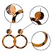 Duufin 15 Pairs Acrylic Earrings Resin Drop Dangle Statement Earrings Polygonal Bohemian Earrings for Women Girls