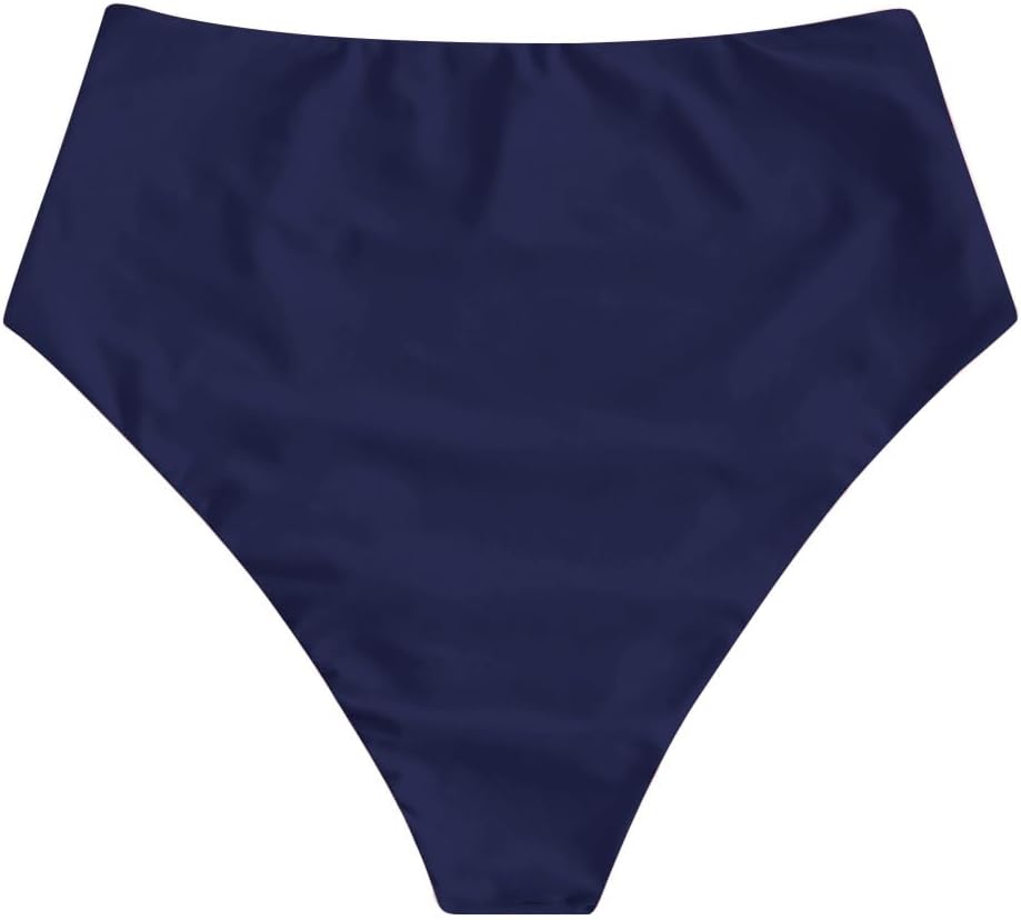 ZAFUL Women High Waisted Bikini Bottoms Ruched Swimsuit Bottom Tummy Control Bathing Suit Bottoms - Image 3