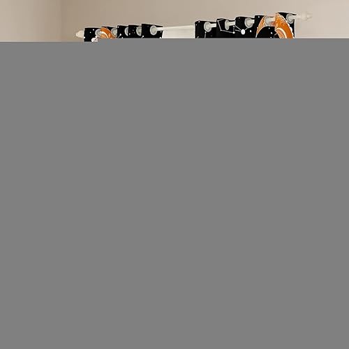 Miniatura 4 de Cortinas opacas con estampado de hongos amarillos trippy 3D, cortinas de ventana con aislamiento térmico y ojales, juego de 2 paneles para sala de