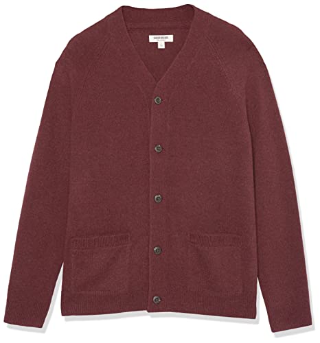 Image of Amazon Essentials Men's Lambs Wool V-Neck Cardigan Sweater with Pockets (Previously Goodthreads)