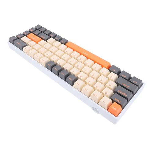 Klawiatura Mechaniczna, 68 Klawiszy, 3 Tryby Podświetlana na Czerwono Klawiatura z Podświetleniem RGB, Bezprzewodowa Klawiatura Przewodowa 2.4G BT3.0 5.0 Typu C dla 2000, ME,