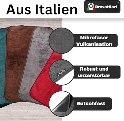 Aladino il tappeto Magico® - Das Original Fußmatte und Schmutzfangmatte für Innen- und Außenbereich, rutschfest und maschinenwaschbar, ultra saugfähiger Teppich, Badematten, Haus und Küche, Italy Made