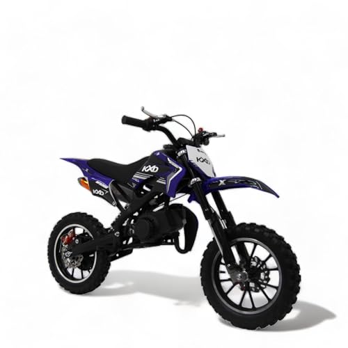 KXD 701 49ccm Dirt Bike Dirtbike CrossBike Enduro Dirtbike Pocket 49cc Pitbike PocketBike Motocross Motorrad Motorbike Motorsport Pocket Vollcross Crossbike OVP (blau, KXD 701 49ccm 2T)