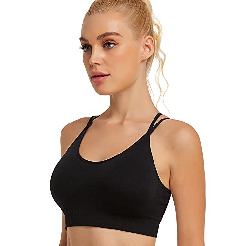 Image of GXXGE Padded Racerback Sports Bras for Women High Impact Workout Yoga Gym Activewear Fitness Bra