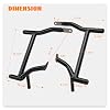Saddlebag Guards Rear Saddlebag Support Bracket Kit Tip Over Protection Crash Bar Fit for Harley Touring Street Glide Road Glide Road King Electra Glide CVO Ultra Limited 2009-2025