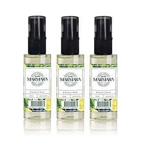 Marmara Kolonya Lemon Spray mini alcoholflesjes 3x50ml Turks geurend water Aftershave Turks handwater Eau de Cologne Heren Limon Kolonya