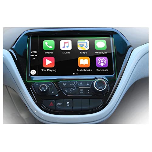 R RUIYA HD Tempered Glass Protector for 2017 2018 2019 2020 2021 Chevrolet Bolt EV 10.2Inch MyLink Touch Display Anti Scratch High Clarity Clear Protective Film (2017-2021 Tempered film)