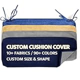 SXROMDA Copertura Personalizzata Del Divano Patio Bench Cushion Covers, Colore E Dimensione Personalizzati Cuscino Slipcover Cucina Swings Pads Indoor/Outdoor Water-Resistan Lino Opzionale All