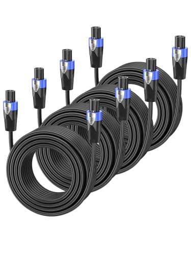Câble Speakon 20M 15 Gauge pour éliminer les déconnexions de haut-parleur PA DJ