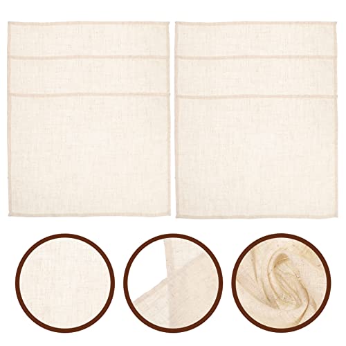 Manteles individuales prácticos PRETYZOOM servilletas de lino antimanchas para comedor 5