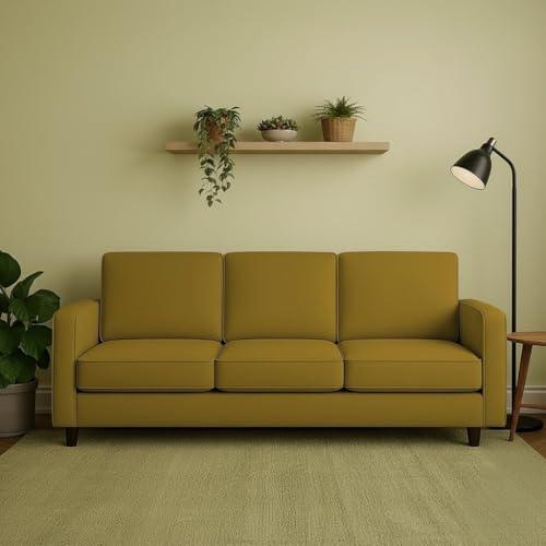 Image of The MM Furniture store Premium Fabric Sofa - Camel (3 Seater)