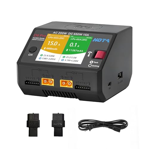 Cargador HOTA D6 Pro inteligente para solucionar la carga lenta de baterías