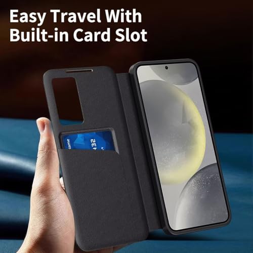 Coque Samsung S25 FE Étui Cuir Smart View Portefeuille - 7
