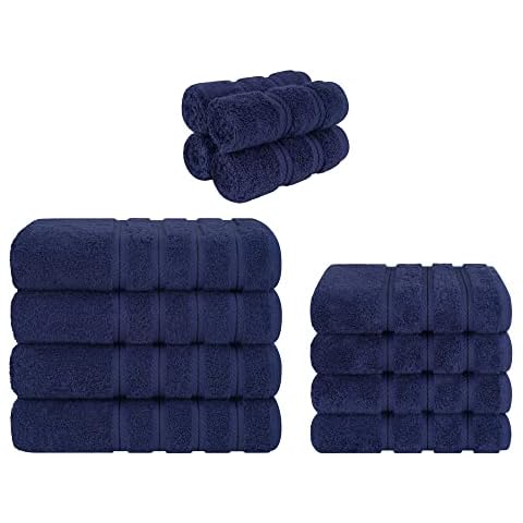 American Soft Linen 4 Piece Bath Towel, 4 Piece Hand Towel & 4 Piece Washcloth Bundle Cover