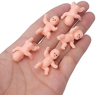Miniatura 2 de 1.2 "King Cake Babies Mini bebés de plástico para Baby Shower Ice Cube Game Party Favor Decoraciones