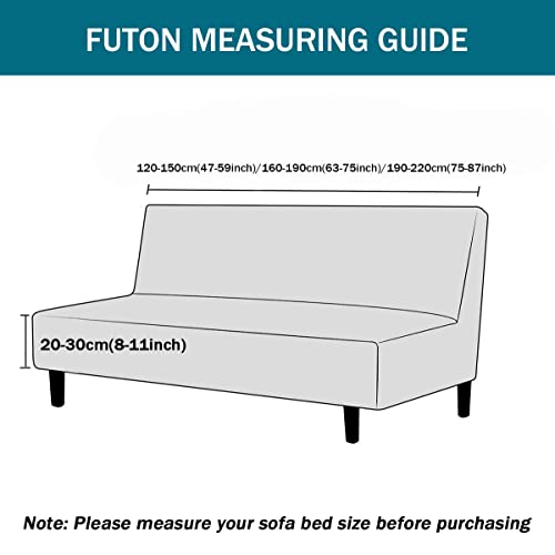 Housse de canapé extensible pour masquer l'usure tissu marron - 6