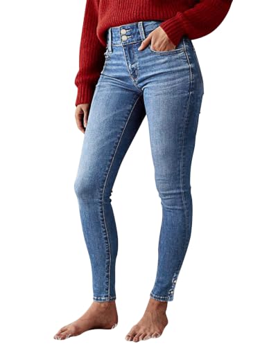 Image of Flamingals Womens High Rise Butt Lifting Curvy Skinny Jeans