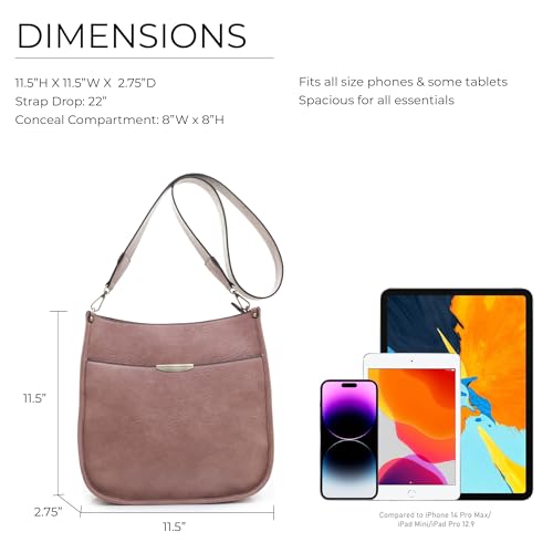 Image of JESSIE & JAMES Ava Concealed Carry Crossbody Bag with Lock and Key
