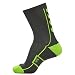 Produktbild hummel Herren Court Indoor Sock Low Strümpfe, Asphalt/Green Lime, 12 (41-45)