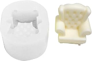 Lovely Sofa Chair Mold 3D Furniture Silicone Candle Mould Epoxy Resin Mould for Soy Wax Plaster Resin Casting DIY Craft