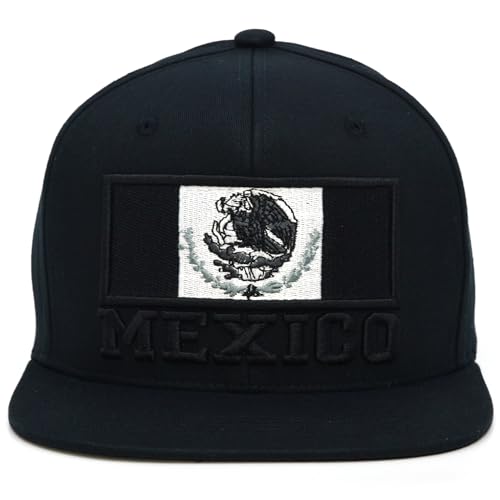 Gorra Snapback Ajustable Mexico Eagle Negra miniatura 1