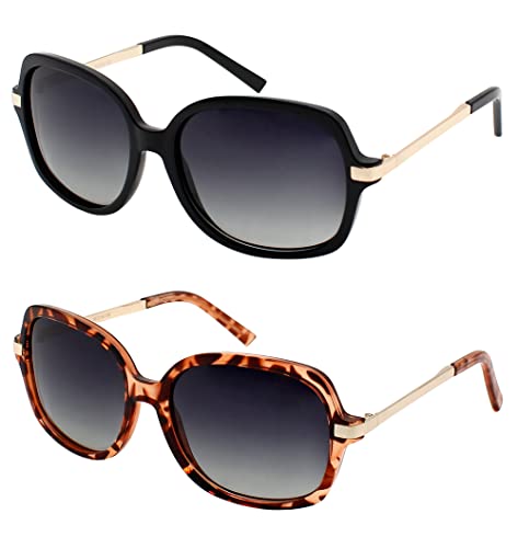 Yogo Vision Polarized Sunglasses for Women Square Classic Trendy Stylish Sun Glasses 100% UV Protection