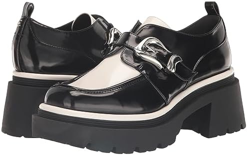 Circus NY by Sam Edelman Women's Natasha Monk-Strap Loafer, Black/White, 8.5 | Image 6