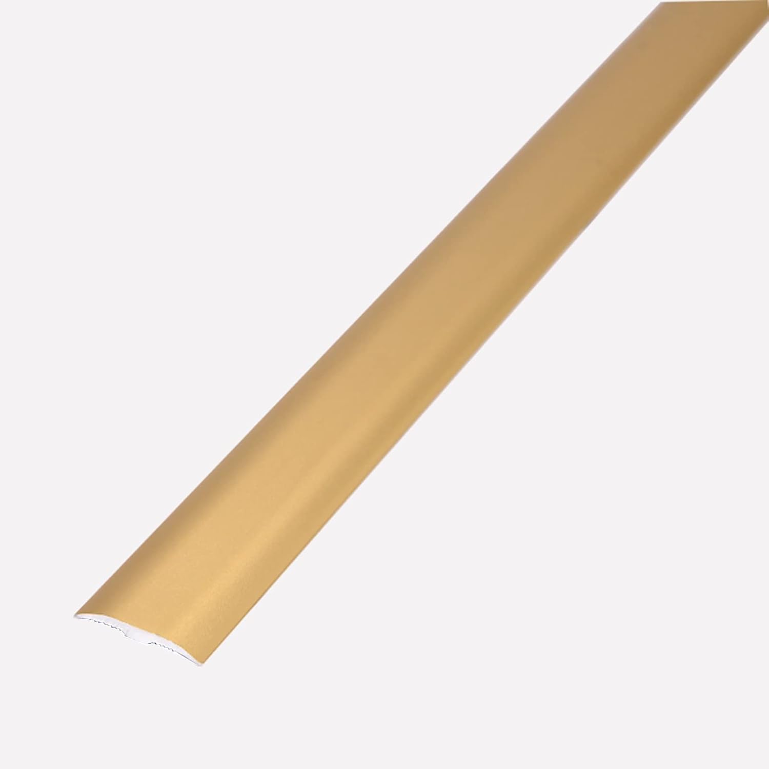 Transition Strip for Uneven Floors, Laminate Floor to Carpet Edge Trim Strip, Carpet to Tile Threshold Strips, Waterproof & Easy to Cut,Silver