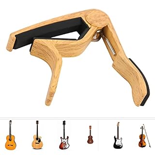 Capodastre de guitare, antioxydant à haute résistance en métal à dégagement rapide pour instrument(Couleur du bois) - Les Beatles, Paul McCartney, John Lennon, RIngo Starr, George Harrison Capodastre de guitare, antioxydant à haute résistance en métal à dégagement rapide pour instrument(Couleur du bois) – Image 5