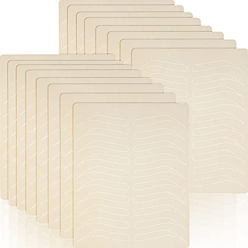 16-Pieces-Microblading-Supplies-Double-Sided-Practice-Skin-for-Eyebrows-No-Ink-Skin-Makeup-Silicone-Skins-to-Practice-BrowWhite