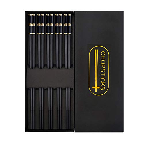 Featured Product 5 Pairs Fiberglass Chopsticks - Reusable Chopsticks Dishwasher Safe Golden Pattern Black Chopsticks(with Gift Case) Featured Product 5 Pairs Fiberglass Chopsticks - Reusable Chopsticks Dishwasher Safe Golden Pattern Black Chopsticks(with Gift Case)