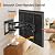 Perlegear Full Motion TV Wall Mount for 26-65 inch TVs, TV Bracket Supports Swivel Articulating Level Extension Tilt Arms, Max VESA 400x400mm up to 99lbs, 16" Wood Studs, PGMFK4