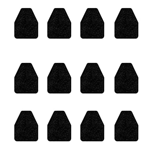 Urinal Mats (10 Pack) - Non-Slip Water Absorption Deodorization Black Floor Urine mats for Men's Restrooms & Bathrooms