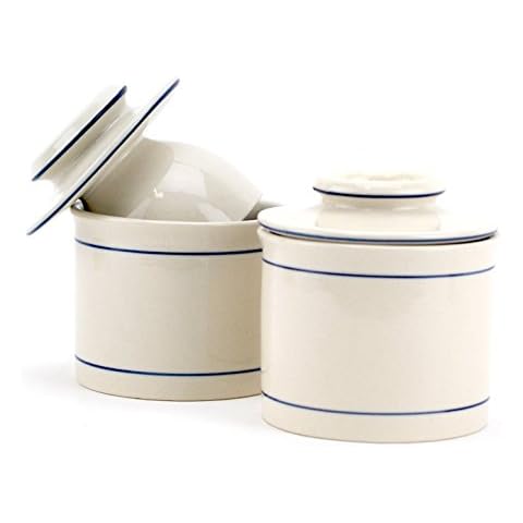 Norpro Stoneware Butter Dish 2-Pack Cover