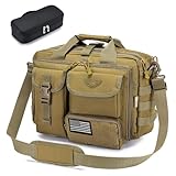 Stypos Tactical Messenger Bag, 14 Inch Tactical Briefcase for Man Military Laptop Bag Messenger Shoulder Bag Flight Bags for Pilots Black